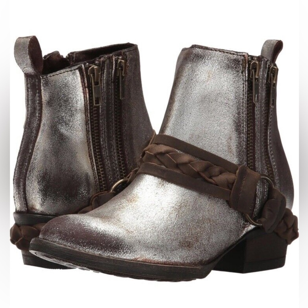 Very Volatile  Leather Booties Harness  Yokel Boots